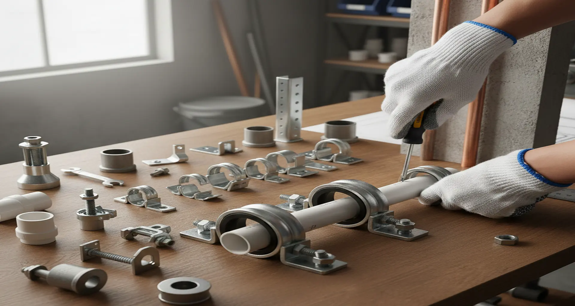 Хомуты для труб: какие бывают и где применяются